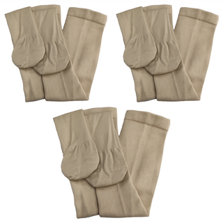 足健美襪品 超彈紓壓萊卡及膝襪 Set 3雙 70%尼龍+30%彈性纖維