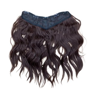 魔髮樂 U型髮片 羊毛捲 16吋, 深栗色, 1件