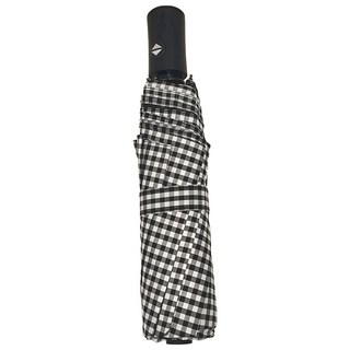 三折自動復古折疊傘 ins法式復古 8骨傘 一鍵開收磨砂傘柄 防曬降溫, 黑白格