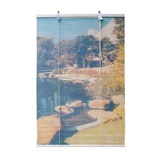 Cotton Field 棉花田傢飾 彩色天然竹捲簾 池畔, 160 x 90cm