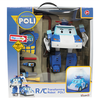 ROY TOYS POLI 波力救援小英雄 10吋變形遙控波力, Blue, 1個