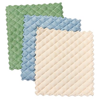 FOX RUN BRANDS Envision菱紋抹布 抹布尺寸 18.5 x 16.5 公分 3條, 18.5 x 16.5 x 0.5cm, 1組