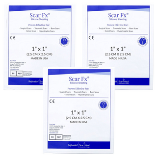 Rejuvaskin Scar Heal Scar Fx 疤痕護理矽膠片 2.5 x 2.5cm 10g, 3個