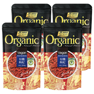 紅布朗 有機枸杞 200g, 慈心有機驗證, 肉厚粒大籽少, 有紅寶之稱, 沖泡茶飲/入菜煲湯/燉煮皆宜, 4包