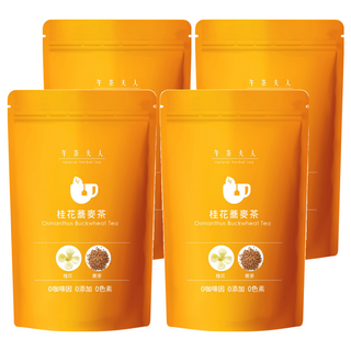 午茶夫人 桂花蕎麥茶 無咖啡因, 2.6g, 10包, 4袋
