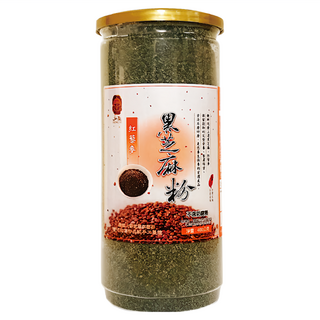 弘益 黑芝麻紅藜麥粉, 400g/罐, 豐富膳纖、全面營養 無糖無添加, 1罐