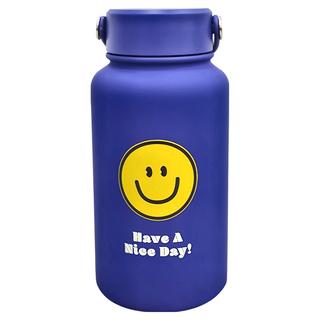 高質感手提式水壺 A款 304不鏽鋼內膽 保溫6-12小時, 寶石藍, 650ml, 1個