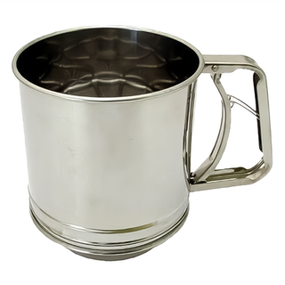 SUNCRAFT 川嶋 手壓麵粉篩 PP-505 18-8不鏽鋼, 1個