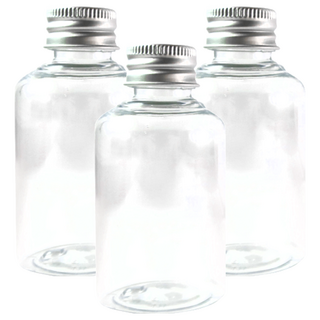 台灣 COSMOS 鋁蓋瓶, 透明, 3個