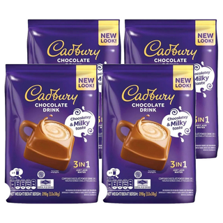 Cadbury 吉百利巧克力飲品 3合1即溶可可粉 390g, 30g, 13包, 4袋
