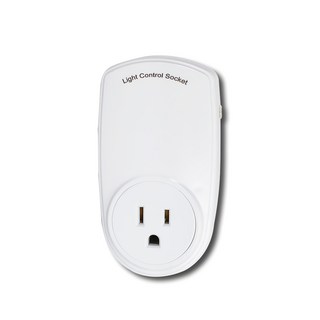 LongPing光控開關控制器 1入 光線感應自動啟動 節能省電 適用多種燈具, 11cm, 白色