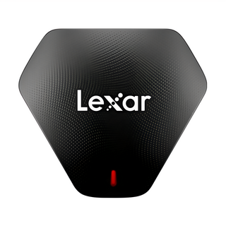 Lexar 雷克沙 Professional Multi-Card 3-in-1 USB 3.1 高速三合一讀卡機 LRW500U, 1入, Black