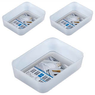 NAKAYA 置物盒 K303 S, 白色, 3個