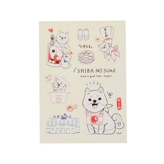 Sunny 三瑩文具 簡單小日常插畫明信片 Set, 柴犬遊台, 7個