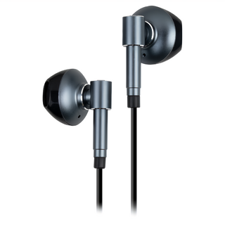 INTOPIC 廣鼎 開放式鋁合金耳機 Hi-Fi優質音源晶片 附贈Type-C音源轉接線, 皮質收納袋, JAZZ-C123, 鐵灰色, 1條