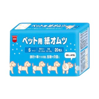 inuneru 狗兒爽 寵物尿褲 犬貓用, S(30~40cm 體重3.5~6kg), 20片, 1包