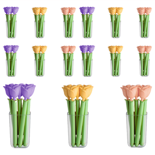 玫瑰 食品封口夾 3色, 15支