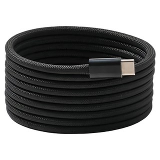 PhotoFast 銀箭資訊 Mag Cable 編織磁吸快充線 Type-C to Type-C 240W快充, 1m, 黑色, 1條