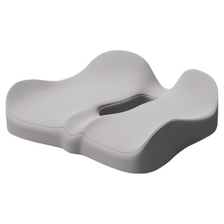 YUNMI 記憶棉慢回彈坐墊/中空設計減壓坐墊, 純灰色