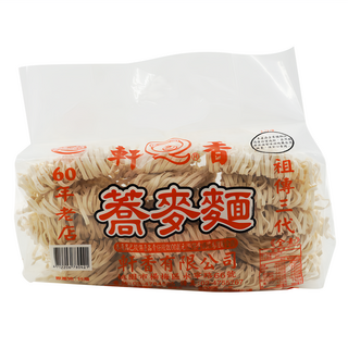 軒香 蕎麥麵, 大包裝設計 家庭必備 涼拌或湯麵皆可, 900g, 1包