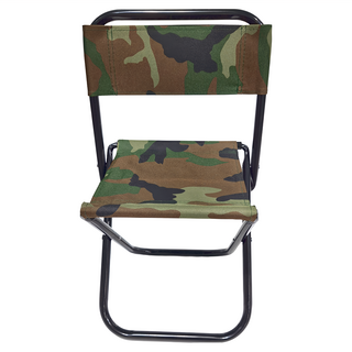 宏匯生活 靠背椅 便攜折疊椅 限重70KG, 1個, 迷彩
