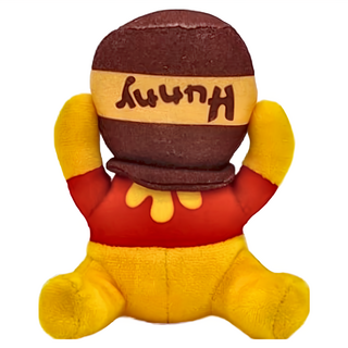 SEGA 小熊維尼 絨毛玩偶, 10cm, 頭戴蜂蜜罐款 多色, 1個