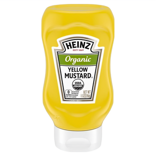 HEINZ 亨氏 有機黃芥末醬 226g，天然風味，適用於熱狗、三明治、沙拉, 1瓶