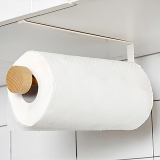 OSLO 廚房木質紙巾架, 象牙白色, 1個