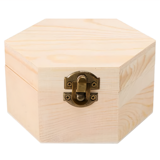 原木展示收納盒, 六角, 1個