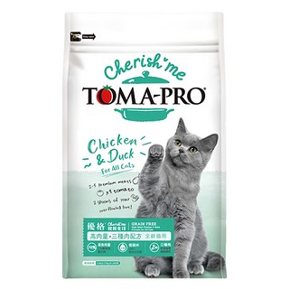 TOMA-PRO 優格 親親 全齡貓糧 三種肉配方 高肉量, 雞肉 + 火雞 + 鴨肉, 2.27kg, 1袋