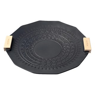 六芒星防燙加厚麥飯石烤盤, 35cm, 1個