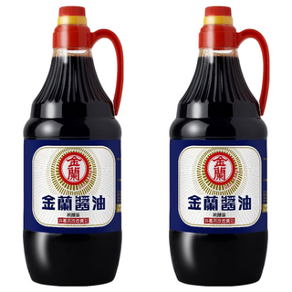 KIMLAN 金蘭 醬油 非基因改造黃豆, 2L, 2桶