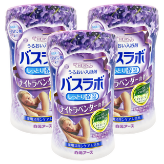 Hakugen Earth 白元 HERS 碳酸溫泉入浴劑, 薰衣草香, 540g, 3罐