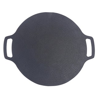 好玩旅物 38cm 輕量薄型韓式麥飯石雙耳不沾鍋烤肉盤 附收納袋, 1個