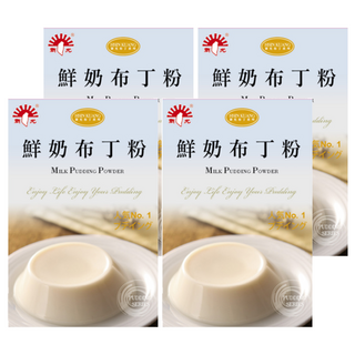 新光洋菜 鮮奶布丁粉, 100g, 4盒