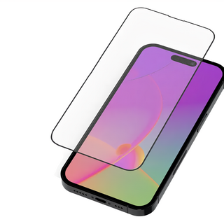 amuok 艾默克 滿版藍光霧面玻璃貼, 9H鋼化玻璃保護貼, 電競霧面, iPhone 13/13 Pro/14, 1片