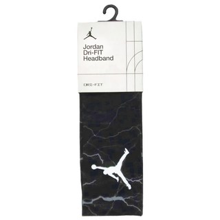 NIKE 耐吉 JORDAN 喬丹 FURY GRAPHIC Dri-FIT 運動頭帶, 黑灰白, 1條