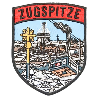 A-ONE 匯旺 德國祖格峰Zugspitze 地標造型刺繡 7.5 x 6 公分, 1個