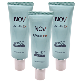 NOV 娜芙 防曬水凝乳增量版 SPF32 PA+++, 46g, 3條