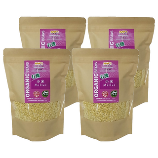 茂喜食品 有機小米, 400g, 4包