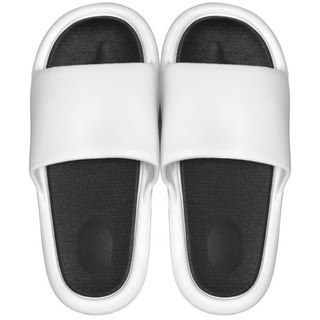 寢室安居 4.0厚底拖鞋, 38~39, 白黑色, 1雙