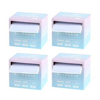 咔巴熊 抽拉式便利貼, 漸變藍, 256張, 4盒