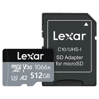 Lexar 雷克沙 Silver Plus MicroSDXC 記憶卡 U3 V30 A2 205MB/s, 512GB, 1個