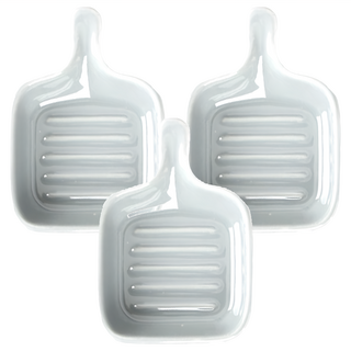 Puko 方形手柄醬料碟, 灰色, 3個