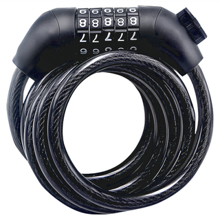 五位密碼鎖 160 x 140 x 40mm 361g, 黑色, 1個