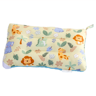 愛北鼻 獨家加厚水洗枕, 柔軟親膚透氣舒適寶寶枕, 1入, 黃森林夥伴, 43 x 28cm