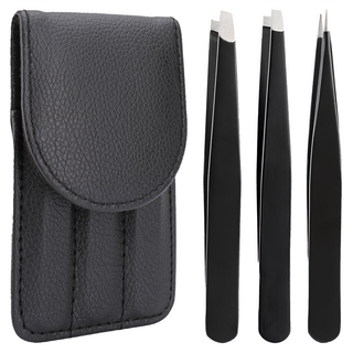 comet 高級鑷子3件組, 黑色, 1組