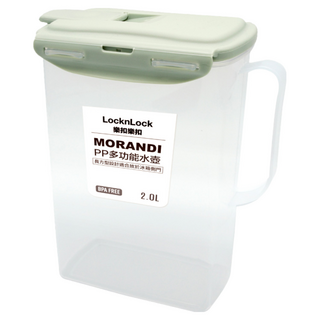 LocknLock 樂扣樂扣 PP多功能水壺 B2C12, 莫蘭迪綠, 2L, 1個