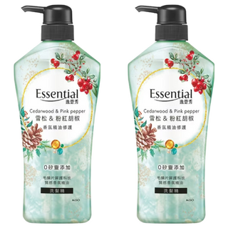 Essential 逸萱秀 雪松+粉紅胡椒洗髮精 香氛精油修護, 700ml, 2瓶