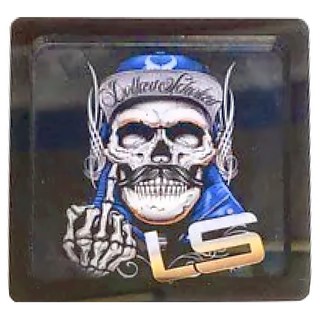 LS DESIGN 直噴餌盤, 8x8cm, 骷顱頭, 1個